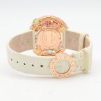 Bvlgari Watch Astra le Cerchi Diamond & Color Stone White Shell 18k Pink Gold — view 4