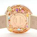Bvlgari Watch Astra le Cerchi Diamond & Color Stone White Shell 18k Pink Gold — view 6