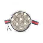Gucci Waist Bag Children GG Supreme Star Kids Beige Navy Canvas Leather Round
