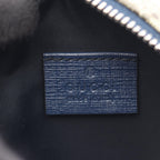 Gucci Waist Bag Children GG Supreme Star Kids Beige Navy Canvas Leather Round — view 4