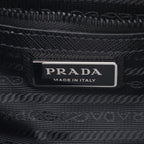 Prada Shoulder Bag Re-Nylon Tessuto Saffiano Black Nylon Leather — view 4