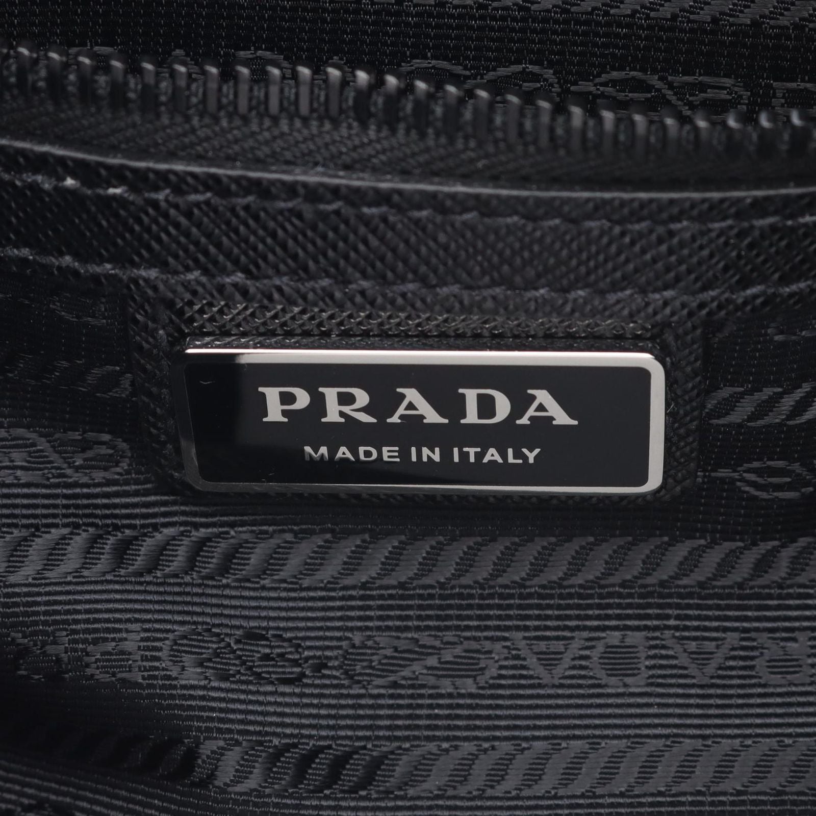 Prada Shoulder Bag Re-Nylon Tessuto Saffiano Black Nylon Leather — view 4