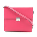 Hermes Shoulder Bag Click 16 Verso Rose Mexico Blue Frida Leather 16
