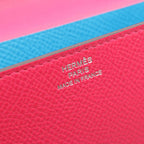 Hermes Shoulder Bag Click 16 Verso Rose Mexico Blue Frida Leather 16 — view 4