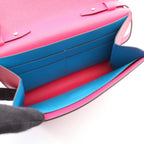 Hermes Shoulder Bag Click 16 Verso Rose Mexico Blue Frida Leather 16 — view 3