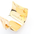 Hermes Earrings Enamel Gold — view 3