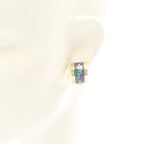Hermes Earrings Enamel Gold — view 4