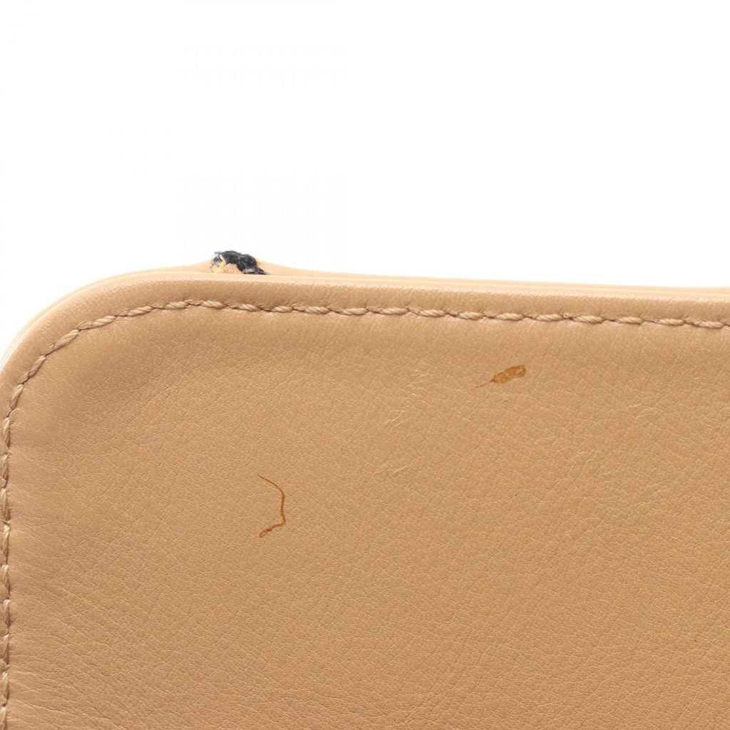 Chanel Shoulder Bag Wild Stitch Antique Gold Beige Leather Chain — view 6