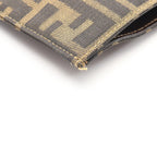 Fendi Tote Zucca Black Brown Nylon Leather — view 9