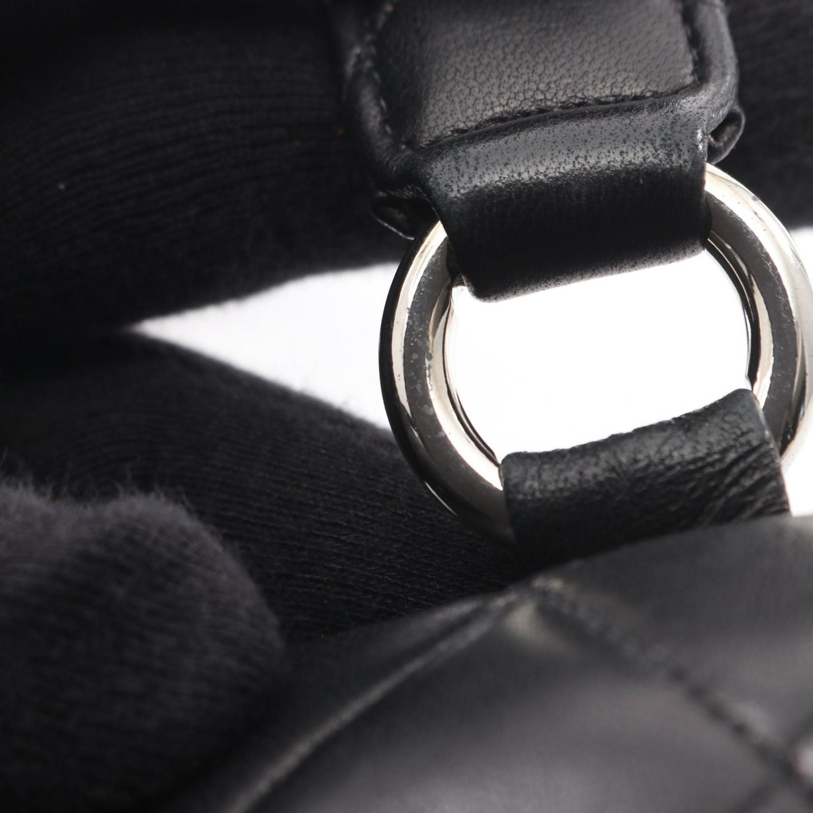 Chanel Shoulder Bag Quilted Black Lambskin — view 9