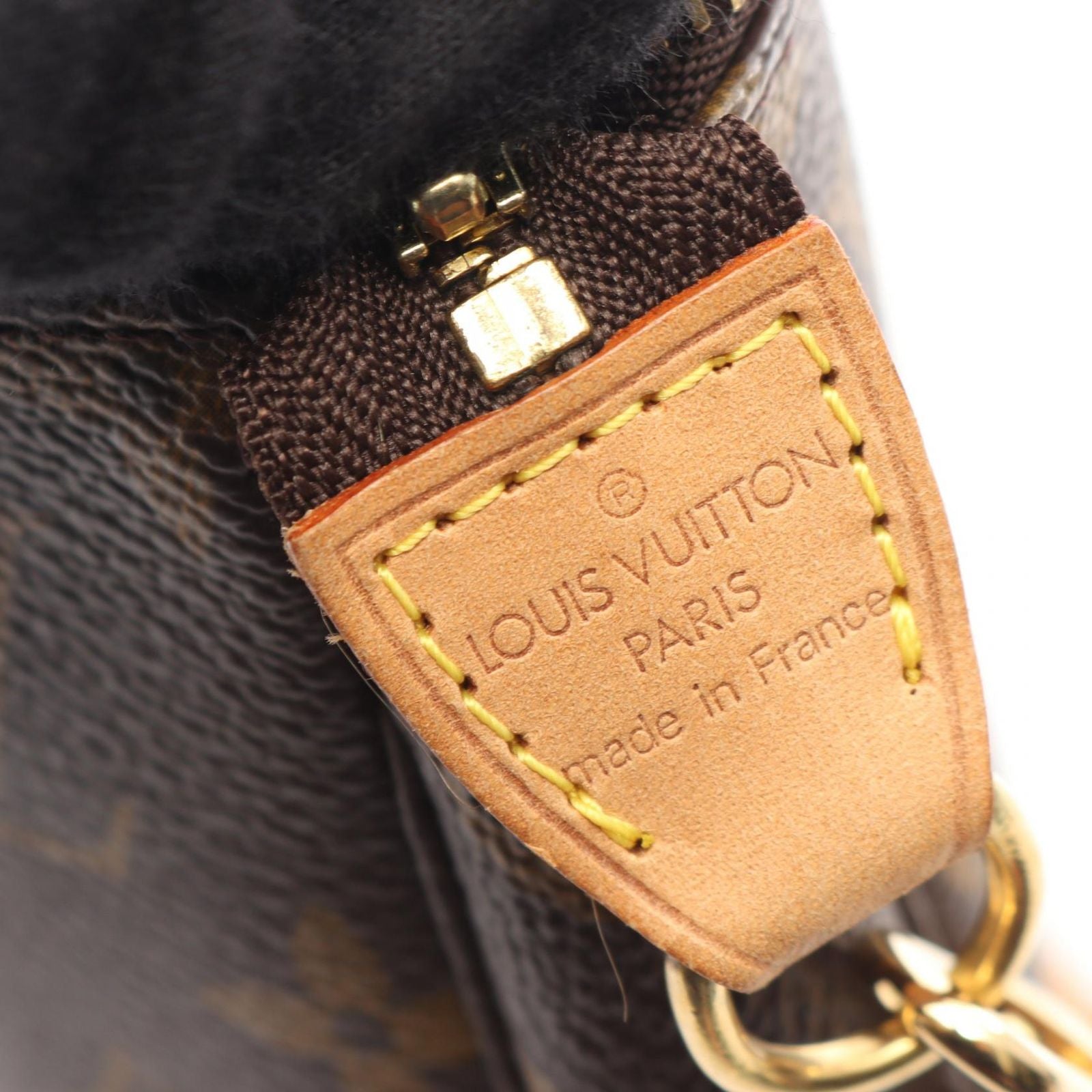 Louis Vuitton Handbag Pochette Canvas Leather — view 4