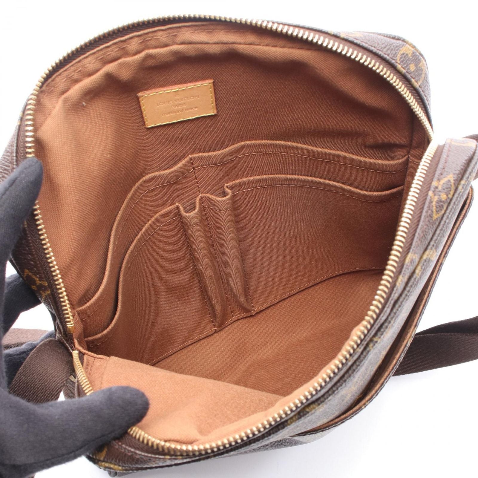 Louis Vuitton Shoulder Bag Trotteur Boble Canvas Leather — view 3