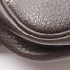 Gucci Waist Bag GG Crystal Beige Dark Brown Canvas Leather — view 5