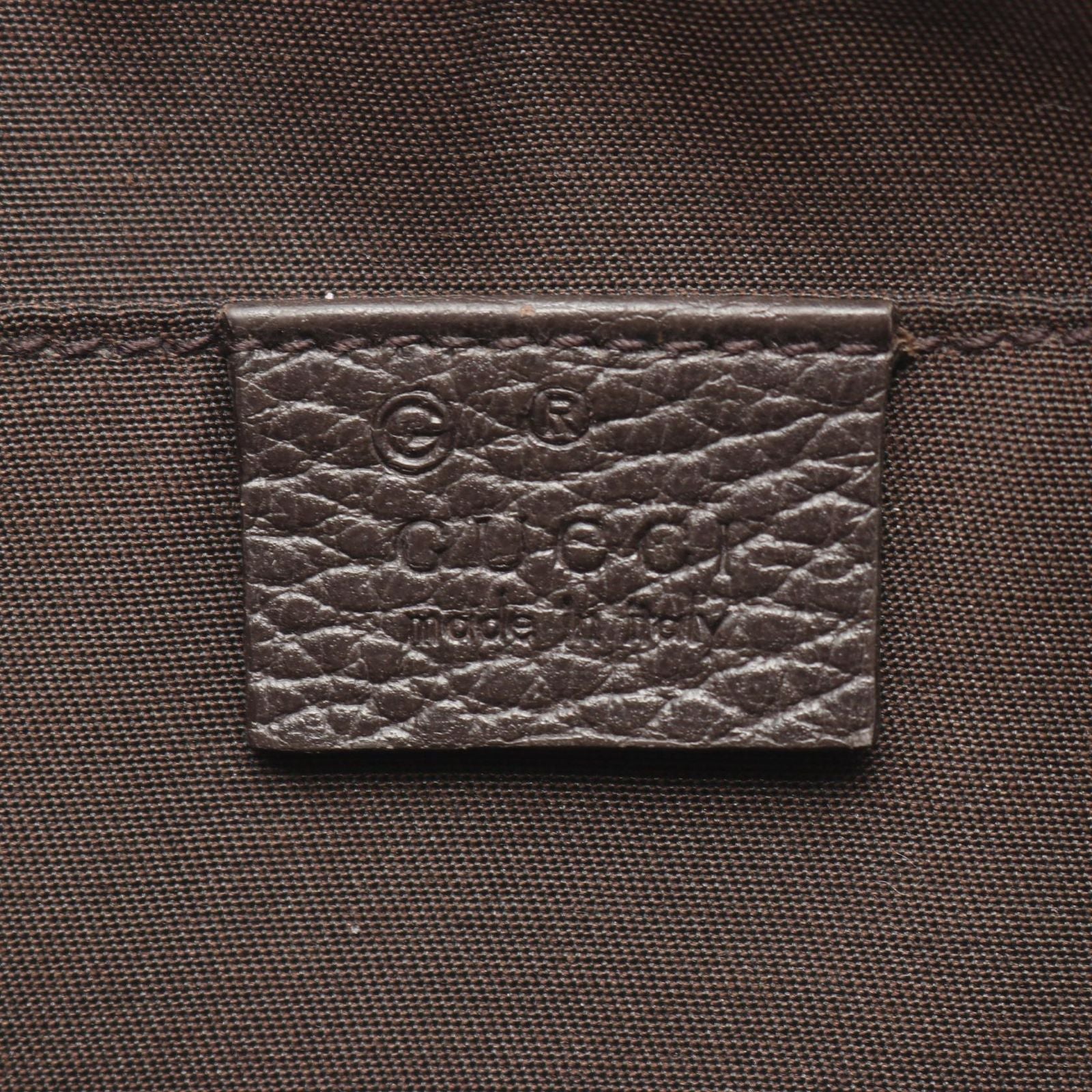 Gucci Waist Bag GG Crystal Beige Dark Brown Canvas Leather — view 4