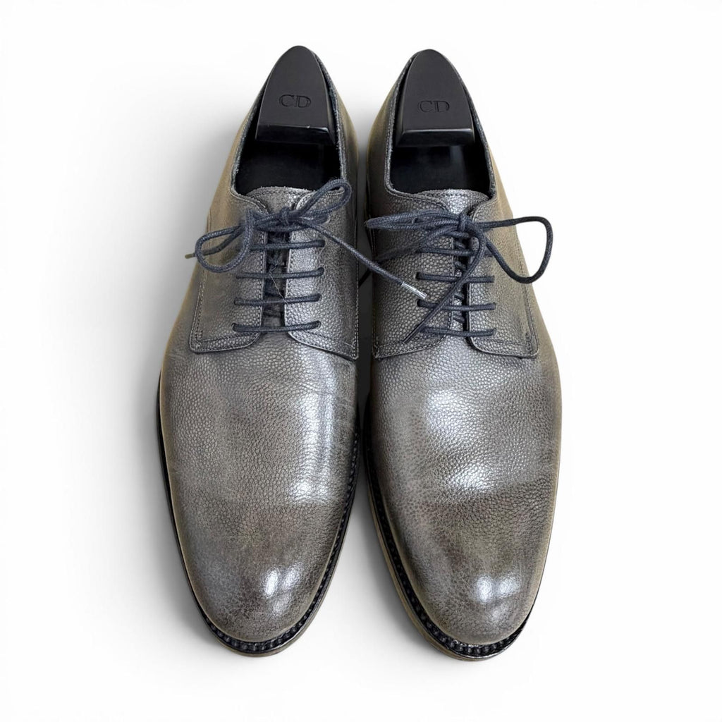 Dior Homme Lace Up Leather Shoes Business Gray — view 6