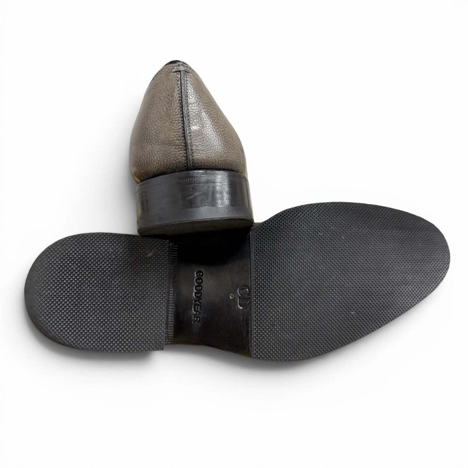 Dior Homme Lace Up Leather Shoes Business Gray — view 7