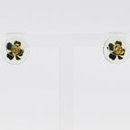 Chanel Clover CC Logo Plastic Clear Earrings — view 3