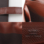 Hermes Bearn Souffle Bicolor Veau Epsom Brown Silver M Wallet — view 9