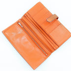 Hermes Bearn Souffle Bicolor Chevre Brown Gold M Wallet — view 5
