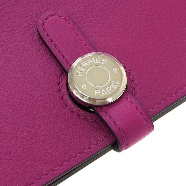 Hermes Dogon Wallet Pink — view 7