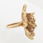 Dior Flower Pearl Ring Gold