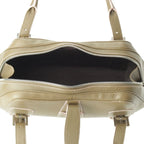Loewe Senda Leather Logo Belt Handbag Khaki Pink — view 6