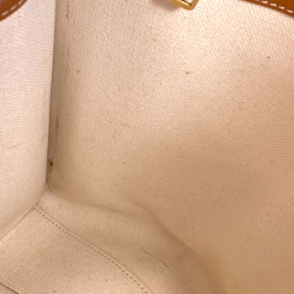 Celine Vertical Cover 2-Way Handbag Canvas — view 8