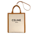 Celine Vertical Cover 2-Way Handbag Canvas