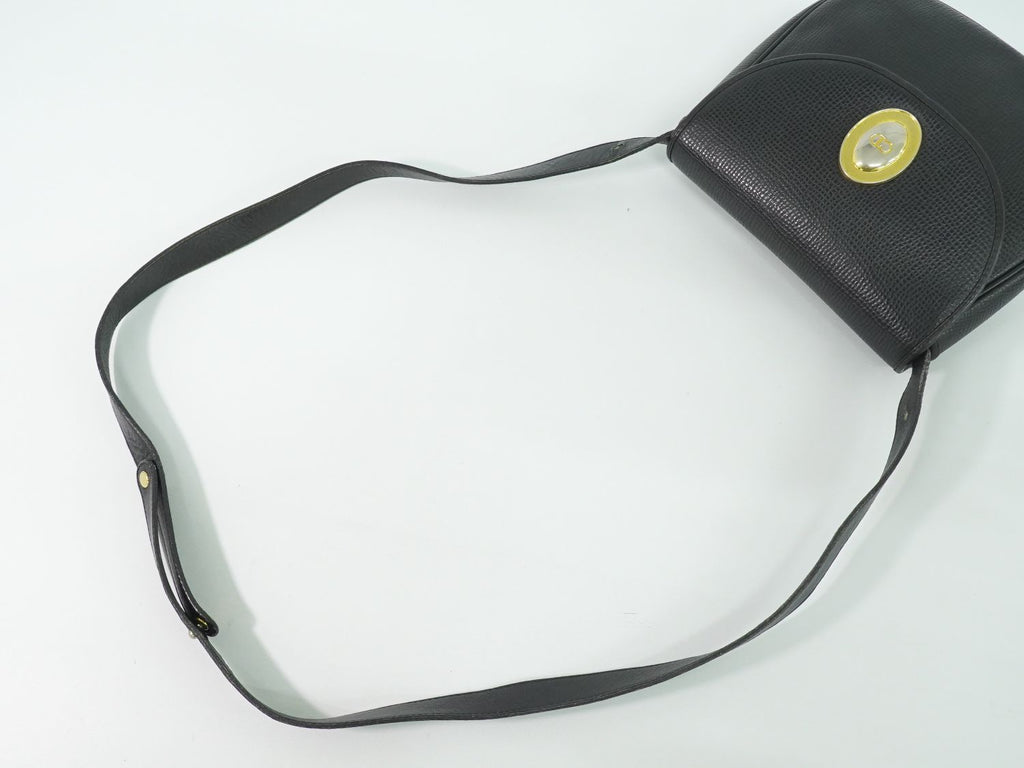 Dior Leather Shoulder Bag Pochette Black — view 4