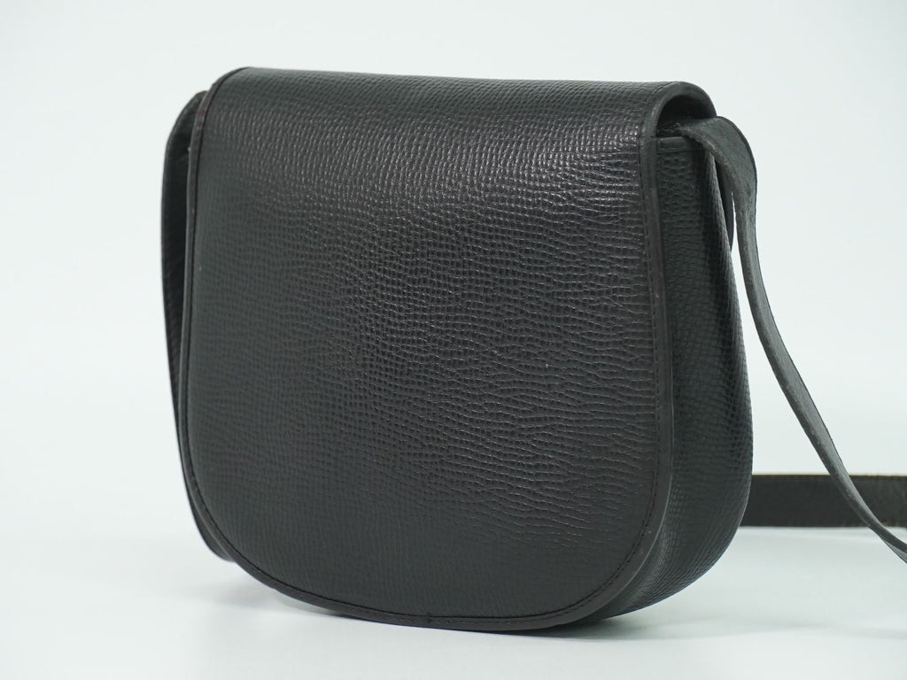 Dior Leather Shoulder Bag Pochette Black — view 2