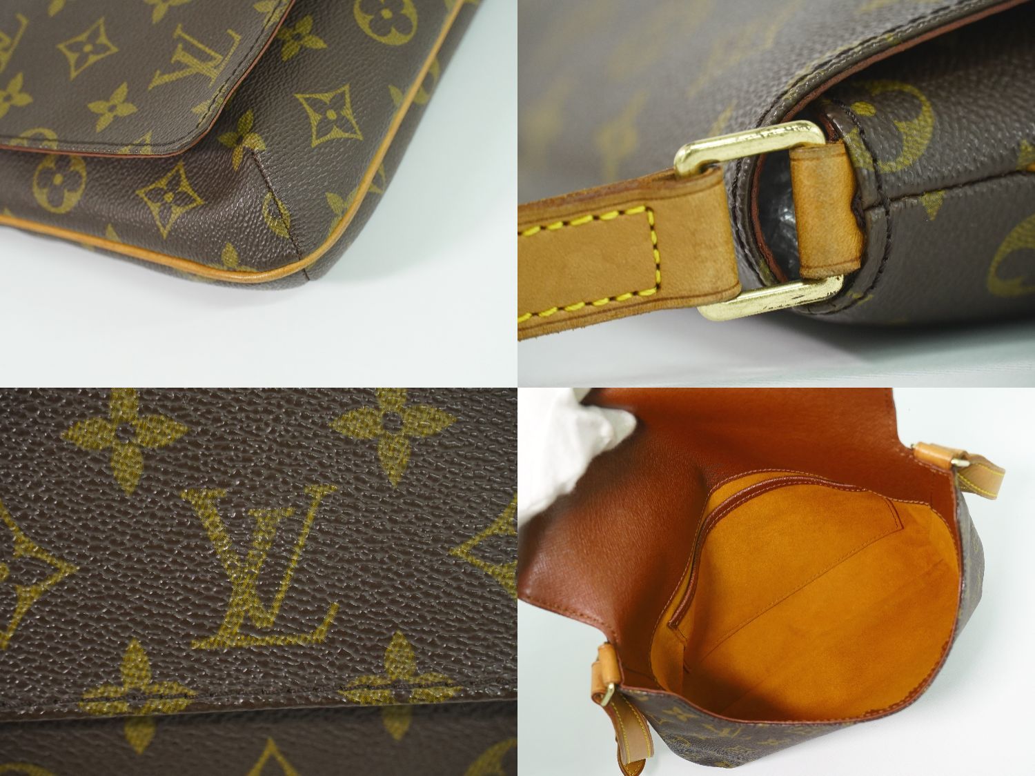 Louis Vuitton LV Musette Tango Short Monogram Shoulder Bag Brown — view 7