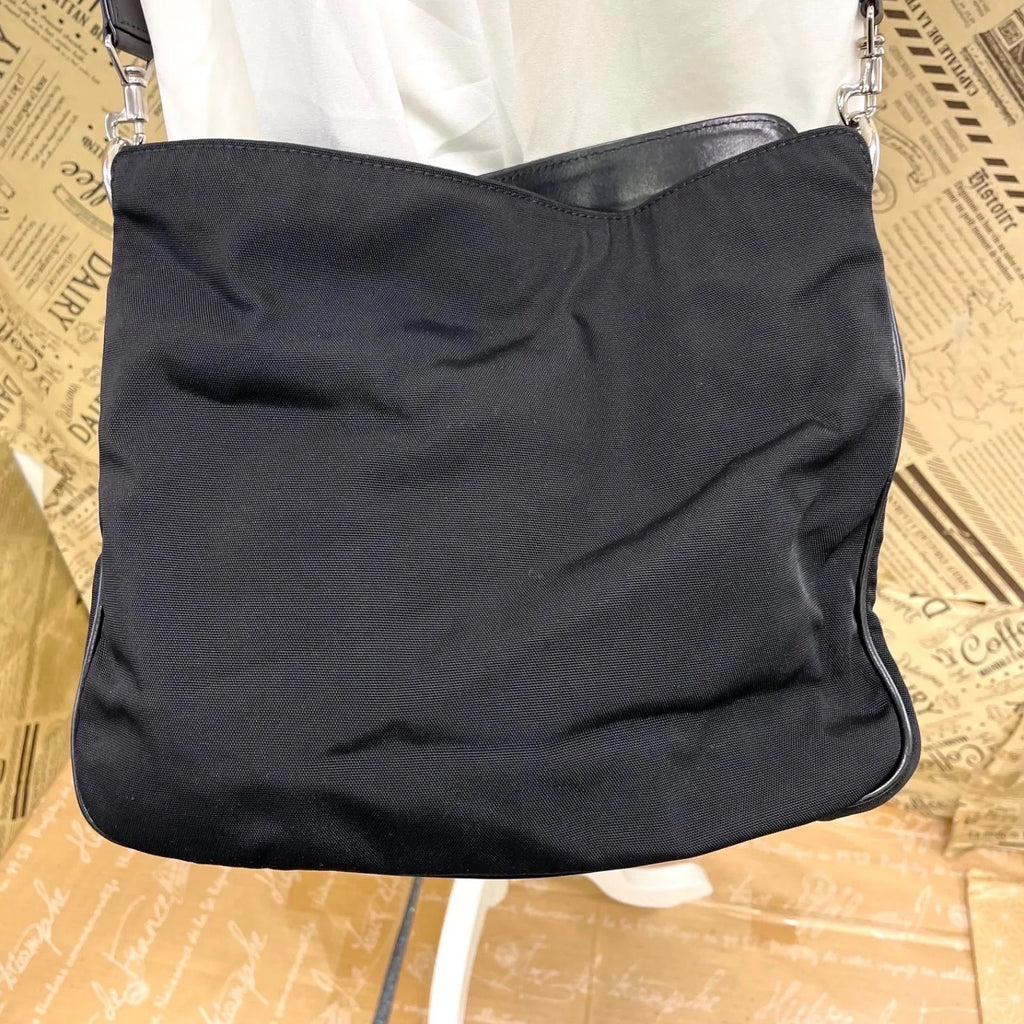 Gucci Handbag Shoulder Nylon Black Bamboo Travel — view 2