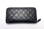 Chanel Quilted GD Leather Zip Around Wallet — view 2