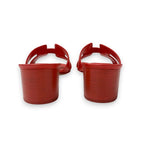 Hermes Oasis Sandals Shoes Leather Red Mules — view 5