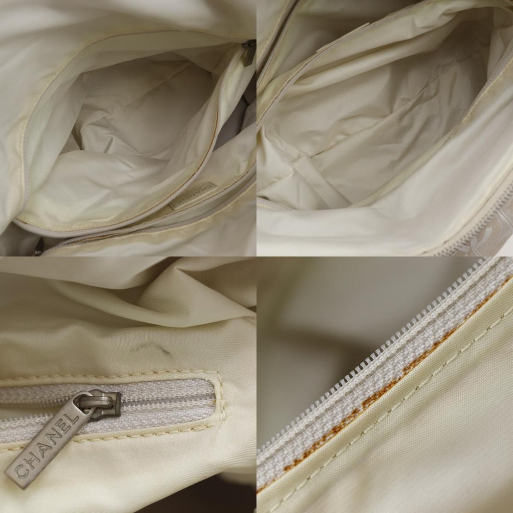 Chanel New Travel Line Nylon Canvas Beige Boston Bag — view 7
