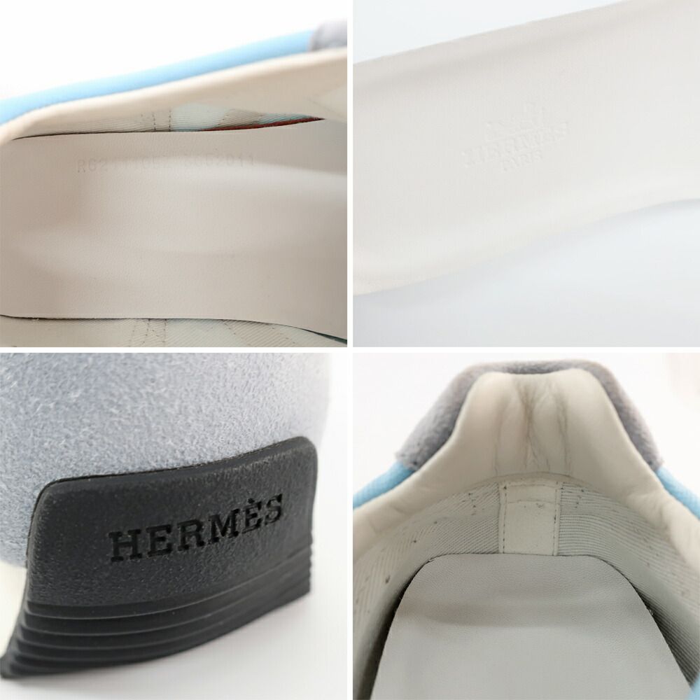 Hermes Ten Sneakers 36.5 Estimated Light Blue White Gray Shoes — view 8