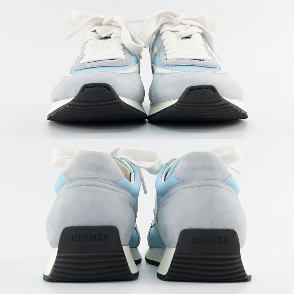 Hermes Ten Sneakers 36.5 Estimated Light Blue White Gray Shoes — view 4