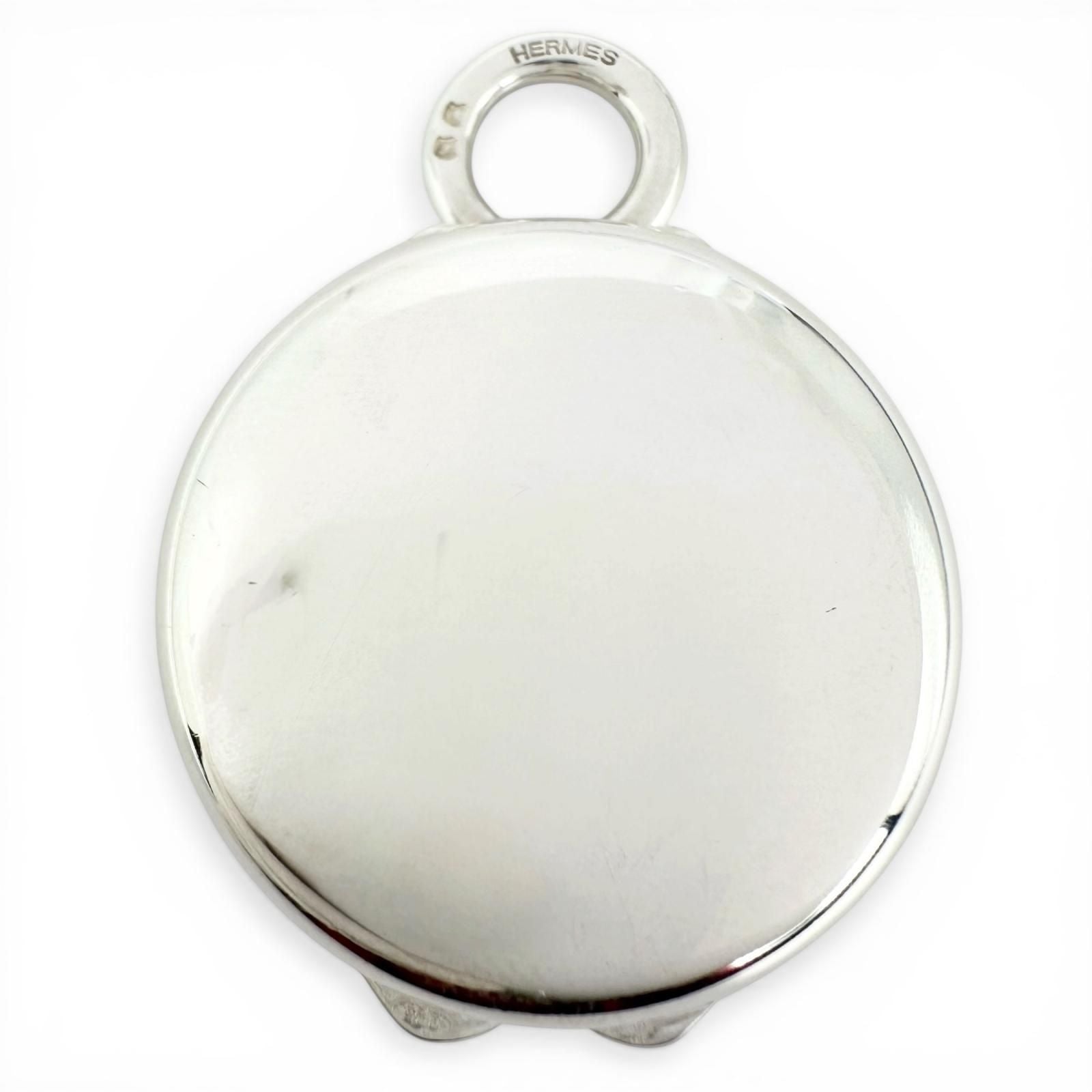 Hermes Vintage Pircas Pendant Top Silver — view 2