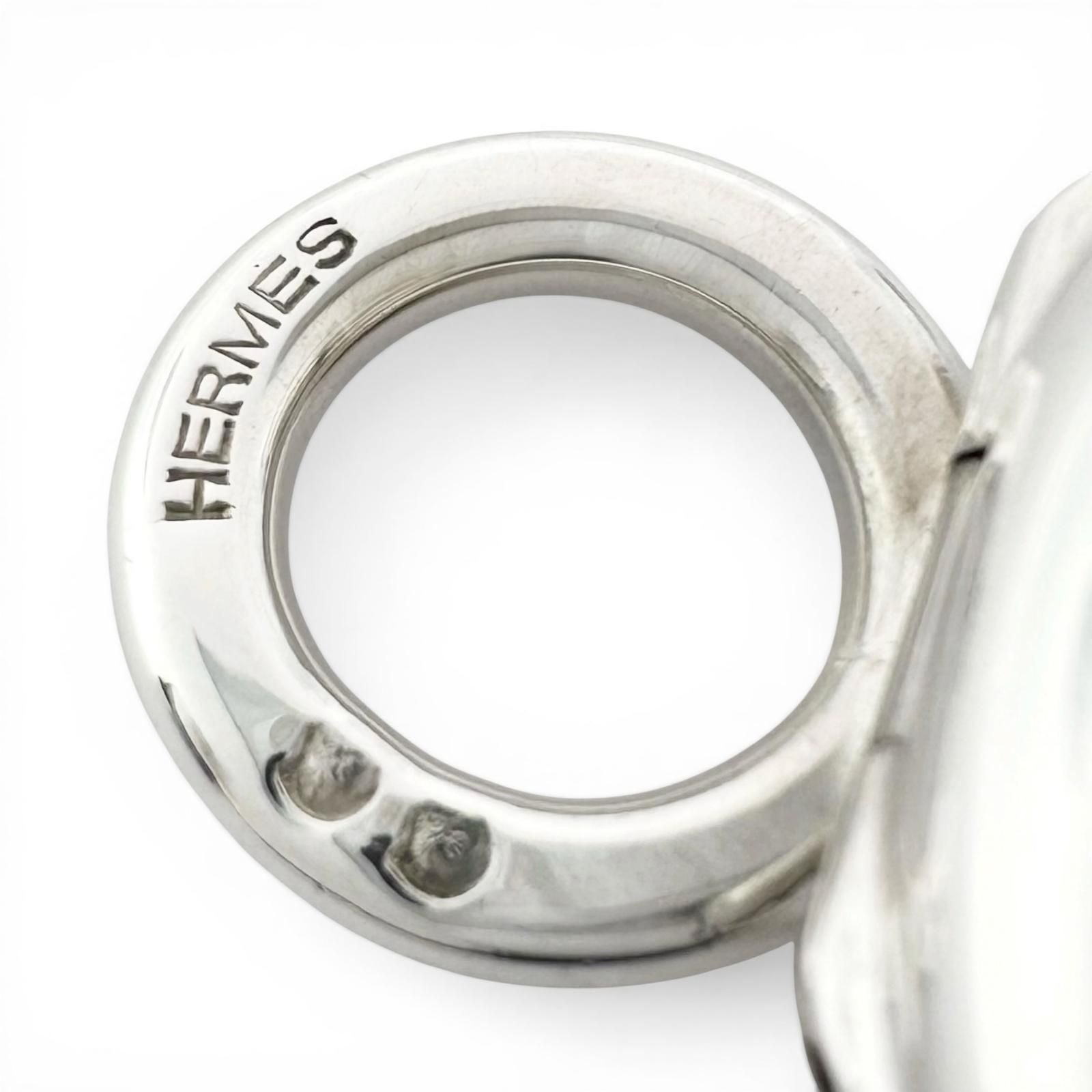 Hermes Vintage Pircas Pendant Top Silver — view 5