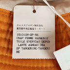 Hermes Logo Embroidery Leather Trim Bucket Hat Orange 56 — view 9