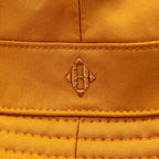 Hermes Logo Embroidery Leather Trim Bucket Hat Orange 56 — view 7