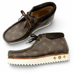 Louis Vuitton LV Mod Line Monogram Canvas Ankle Boots Brown 6 — view 3
