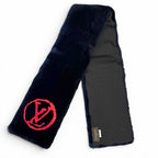 Louis Vuitton Beaver Silk Echarpe Shirred Darling Scarf Navy Red — view 3