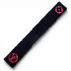 Louis Vuitton Beaver Silk Echarpe Shirred Darling Scarf Navy Red — view 5
