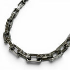 Louis Vuitton Collier Chain Monogram Necklace Silver