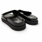 Louis Vuitton Miami Line Mules Leather Damier Giant Slide Sandals Black 9 — view 4