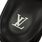 Louis Vuitton Miami Line Mules Leather Damier Giant Slide Sandals Black 9 — view 8
