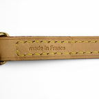 Louis Vuitton Logo Leather Shoulder Strap Light Brown Gold — view 6