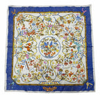 Hermes Carre 90 Pierres D'orient Et D'occident Oriental and Western Silk 100%