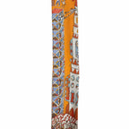 Hermes Exposition Universelle Silk 100% Orange Ciel Brick Scarf — view 4
